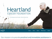 Tablet Screenshot of heartlandcancerfoundation.org